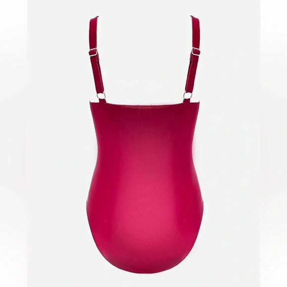 CUPSHE Women's 1 Piece Swimsuit Adjustable Straps Ruched Tummy Control Lined XL - Picture 4 of 6